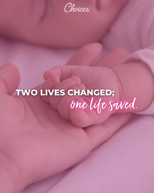 CPCPhoenix's tweet photo. “Two lives changed, one life saved," one client recently stated when describing her experience at Choices. 1/6 https://t.co/zKX9gJ7B1P