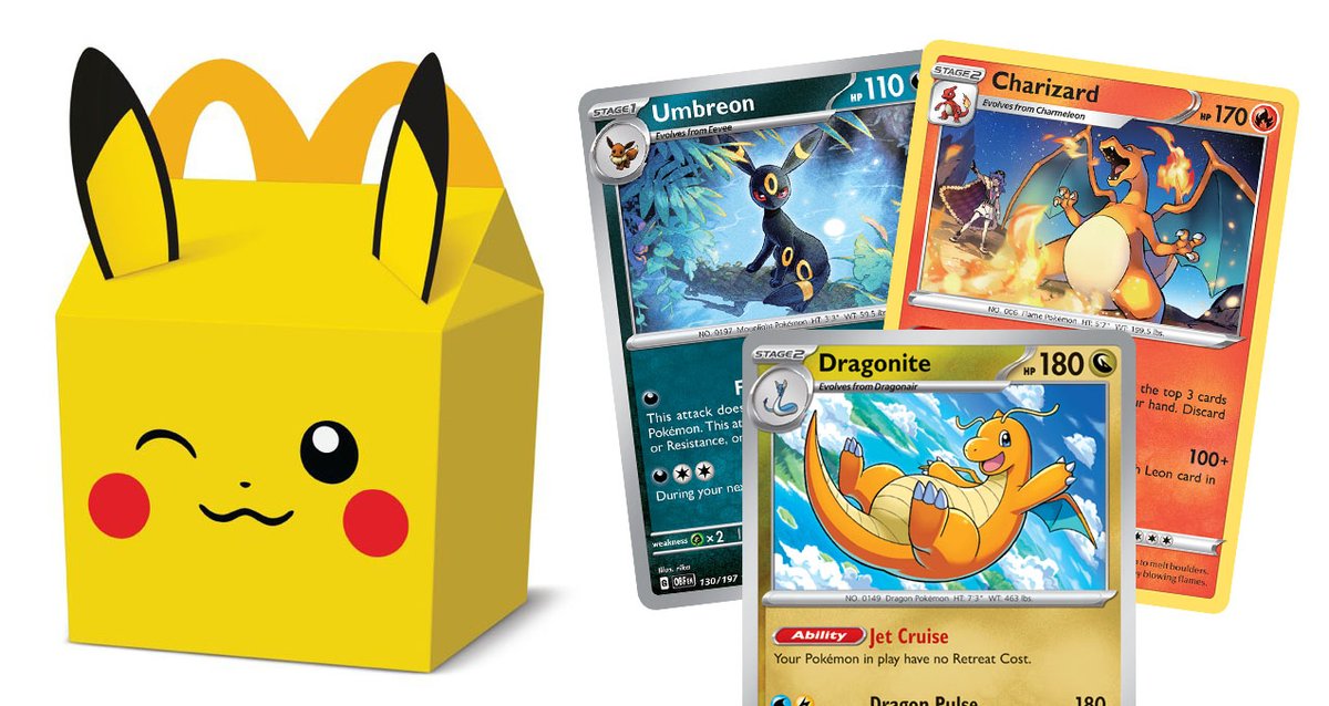 McDonald's 2024 Happy Meal Pokemon TCG Promotion Themed After Year of Dragon, Will Include Charizard and Umbreon!

Check out this article on PokeBeach for all the details:

➡️ pokebeach.com/2024/11/mcdona…