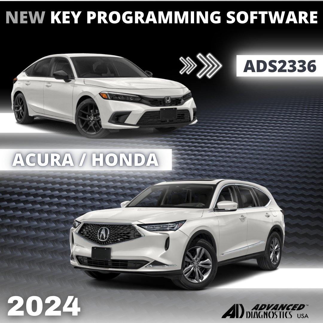 KabaIlco's tweet image. Introducing ADS2336: program proximity keys for popular Honda and Acura models with ease! Add and erase keys without an existing key, plus support for All Keys Lost. 

Fast and user-friendly, all in under 5 minutes! 

#AdvancedDiagnostics #KeyProgramming #Honda #Acura #Ilco