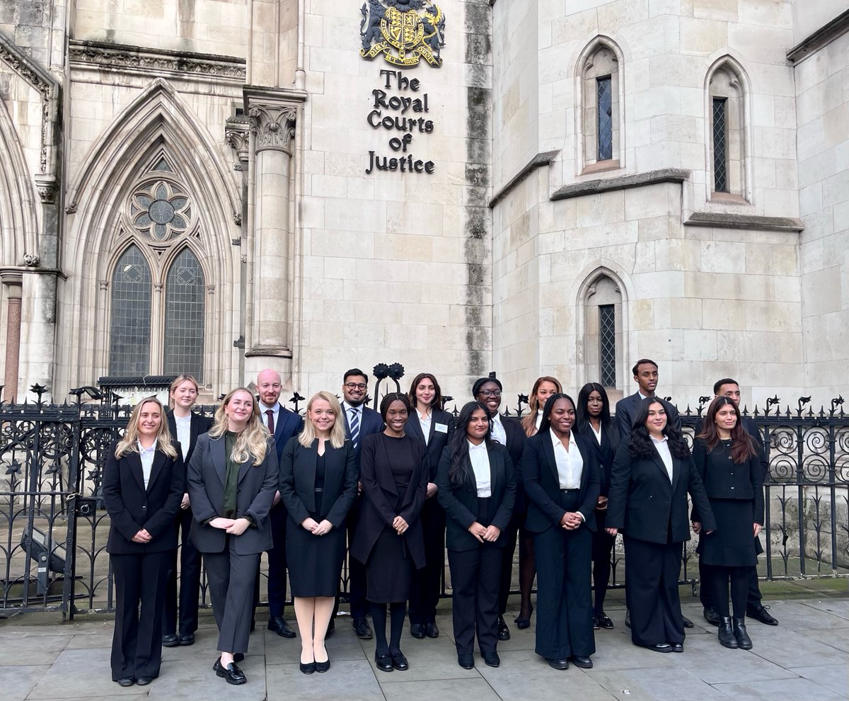 Bridging the Bar (@bridgethebar) on Twitter photo Outside the Royal Courts of Justice this morning, all smiles as our High Court and Court of Appeal interns gear up for an exciting week ahead! 📷
<a href="/JudiciaryUK/">Judicial Office</a> #BTBInterns #RoyalCourtsOfJustice #HighCourt #CourtOfAppeal #LegalInternships #BridgingTheBar #DiversityInLaw Outside the Royal Courts of Justice this morning, all smiles as our High Court and Court of Appeal interns gear up for an exciting week ahead! 📷
<a href="/JudiciaryUK/">Judicial Office</a> #BTBInterns #RoyalCourtsOfJustice #HighCourt #CourtOfAppeal #LegalInternships #BridgingTheBar #DiversityInLaw
