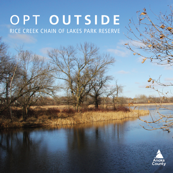 The golf course may be closed for the season but there is still a lot to discover in the Rice Creek Chain of Lakes Park Reserve! Skip the stores and #optoutside with FREE vehicle entry on Friday, Nov. 29.  🥾🚴‍♂️🌲 #anokacountyparks