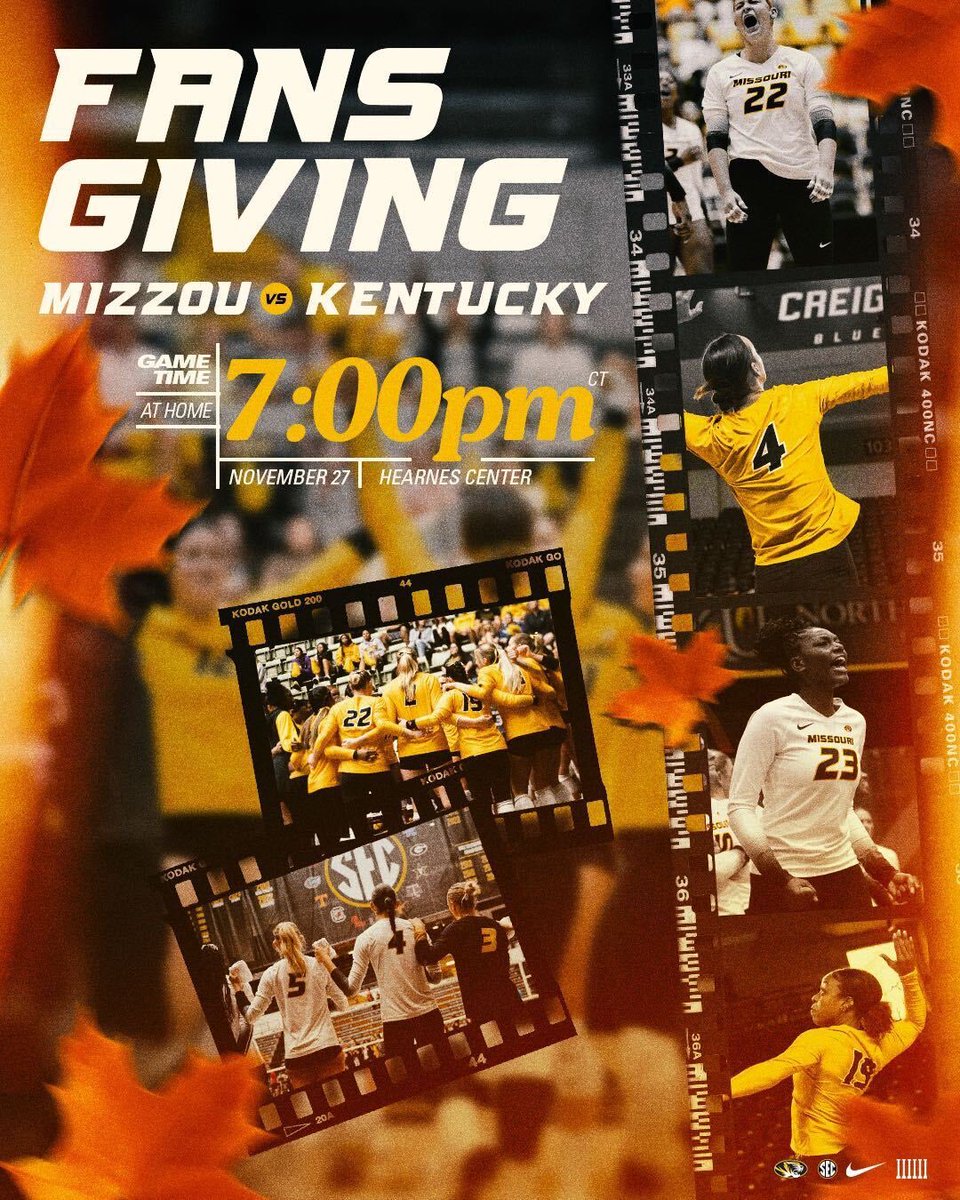 Fansgiving energy about to be off the charts! Mizzou fans, let's fill the arena!
#MIZ #ETTB
@everytruetiger @mizzouvb
📅: November 27
⏰ : 7:00 pm
🏟️ : Hearnes Center