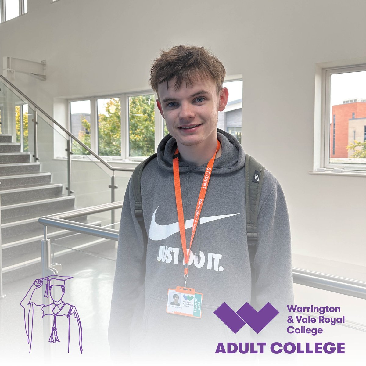 Meet Alfie Cretney, an enthusiastic HNC Construction Management (HTQ) student at Warrington &amp; Vale Royal College! 👷🏗️

Are you ready to take your career in the construction industry to the next level? Learn more here: ow.ly/ofr950UcOk6 #YourCareerCollege