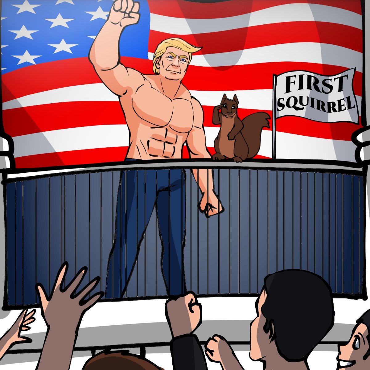 🇺🇸🐿️ Presidential Power Duo! 🐿️🇺🇸

Mega MAGA is here, standing tall with Peanut, the First Squirrel 🏛️✨. Together, they’re saluting the people and kicking off a new era of power, patriotism, and peanuts! 🥜💪

Are YOU ready to join the movement? Tap in now and witness history in
