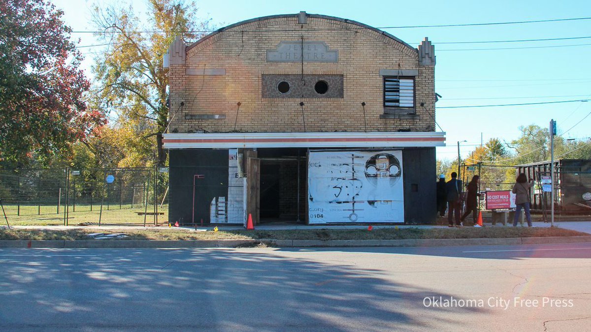 Community leaders and family of the original owners of the historically black-owned Jewel Theatre in OKC gathered to celebrate the start of its restoration. | Zoe Travers was there and reports. freepressokc.com/the-jewel-thea…