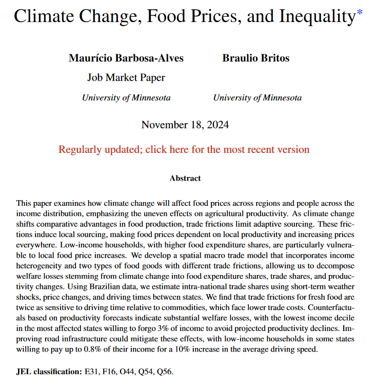 Tim Kehoe 🇺🇸🇨🇦🇲🇽🇺🇦 (@timtkehoe) on Twitter photo Mauricio and <a href="/UMN_Econ/">UMN Economics</a> grad <a href="/BritosBraulio/">Gerardo Braulio Britos Hernandez</a> model trade across Brazilian states using micro data on temps, crop yields, food prices, wages, food consumption, roads.
He is a member of Manuel Amador’s and my UMN workshop group, also working with Doireann Fitzgerald <a href="/MinneapolisFed/">Minneapolis Fed</a>. Mauricio and <a href="/UMN_Econ/">UMN Economics</a> grad <a href="/BritosBraulio/">Gerardo Braulio Britos Hernandez</a> model trade across Brazilian states using micro data on temps, crop yields, food prices, wages, food consumption, roads.
He is a member of Manuel Amador’s and my UMN workshop group, also working with Doireann Fitzgerald <a href="/MinneapolisFed/">Minneapolis Fed</a>.