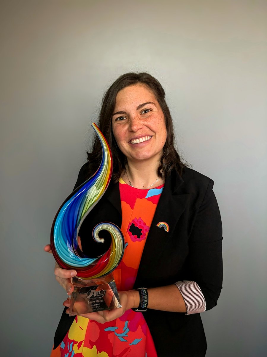 Join us in congratulating Emily Miller '14 &amp; '20 on winning the Michigan Art Education Association Elementary Art Educator of the Year and MAEA Art Educator of the Year overall 🎨✨ #GVSUalumni