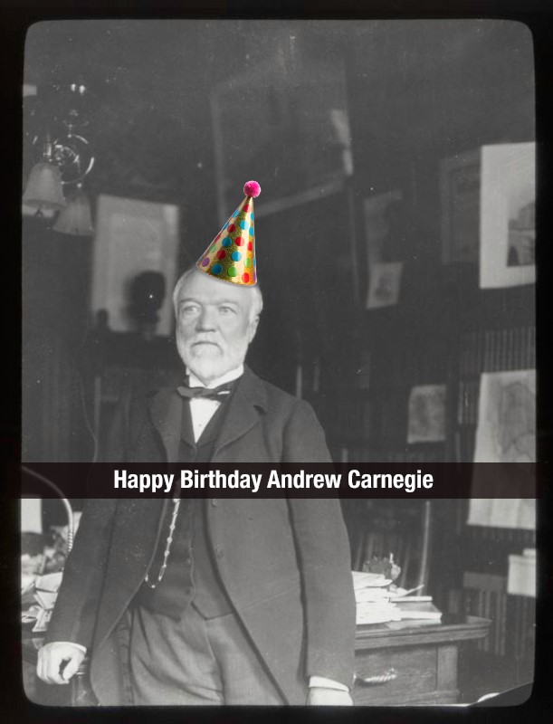 Today is the birthday of industrialist and philanthropist, Andrew Carnegie! The founder of the Hero Fund was born on this day in Dunfermline, Scotland, in 1835.