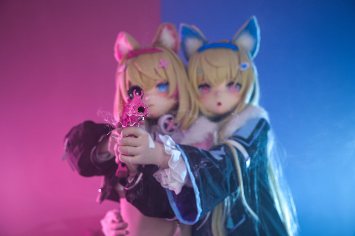 Extreme violence! BAUBAU!!!!!
#いい双子の日
(Yes, I am late)
＿＿＿＿＿＿＿＿＿
Hololive EN Advent 
Fuwawa &amp; Mococo Abyssgard 
🩵🐾: <a href="/Ragdoll6231/">布布【Fanbox更新中】</a> 
🩷🐾: me
📸: <a href="/youmu_i19/">妖夢_伊19</a> 
#FUWAMOCO #FWMCpix #kigurumi #着ぐるみ #hkkiger