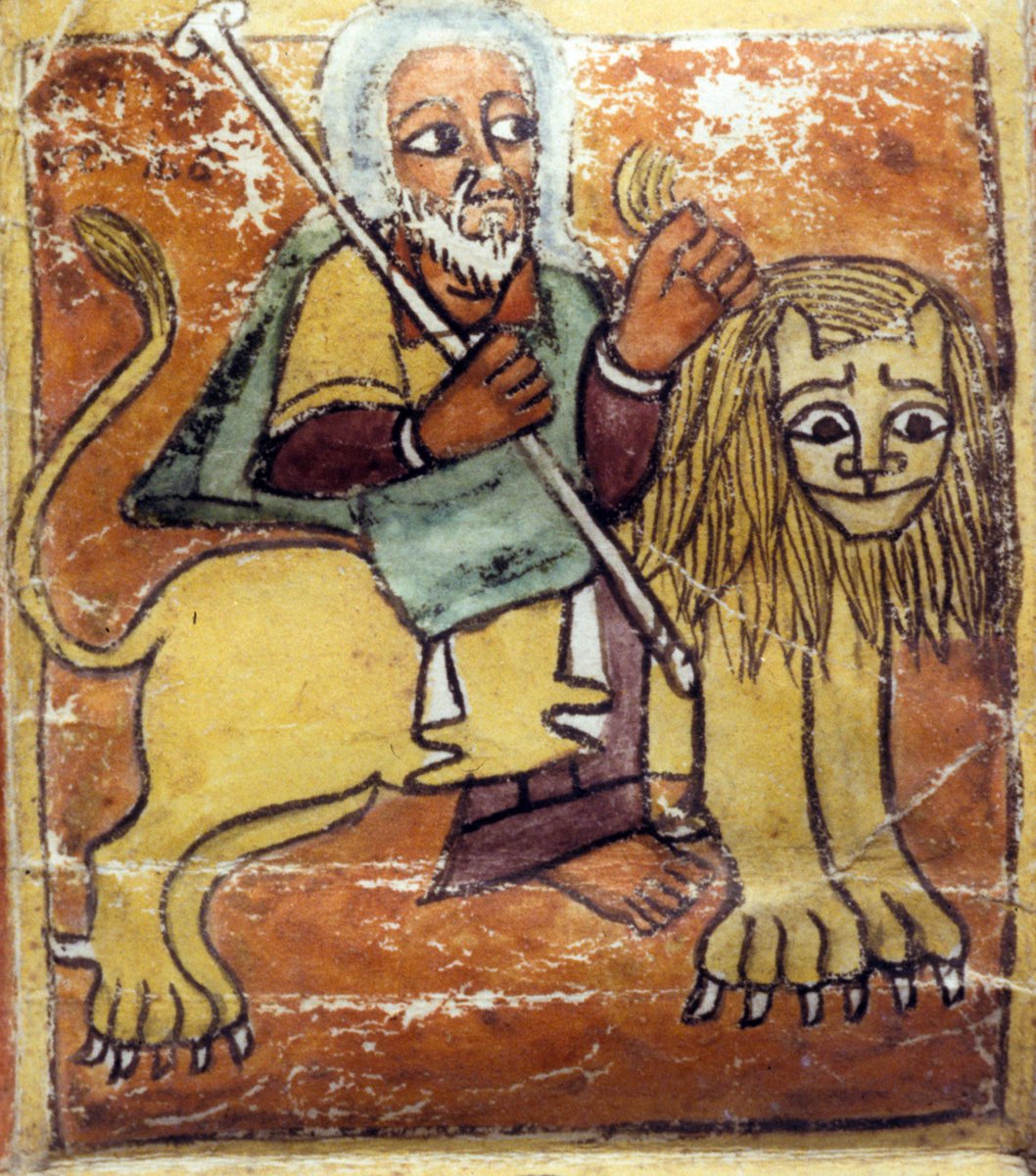 ArtEthiopic's tweet photo. Western medievalists: "Ha ha, look at this lion! The artist had obviously never seen one IRL!"

Ethiopian artists with no shortage of real-life lions: https://t.co/630ie3kKQs