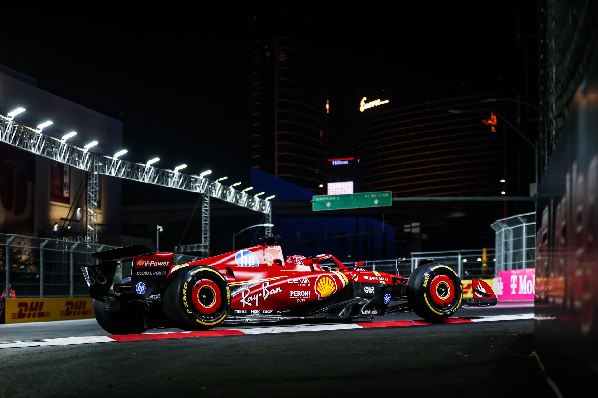 Ferrari SF24 car at Las Vegas Strip Circuit