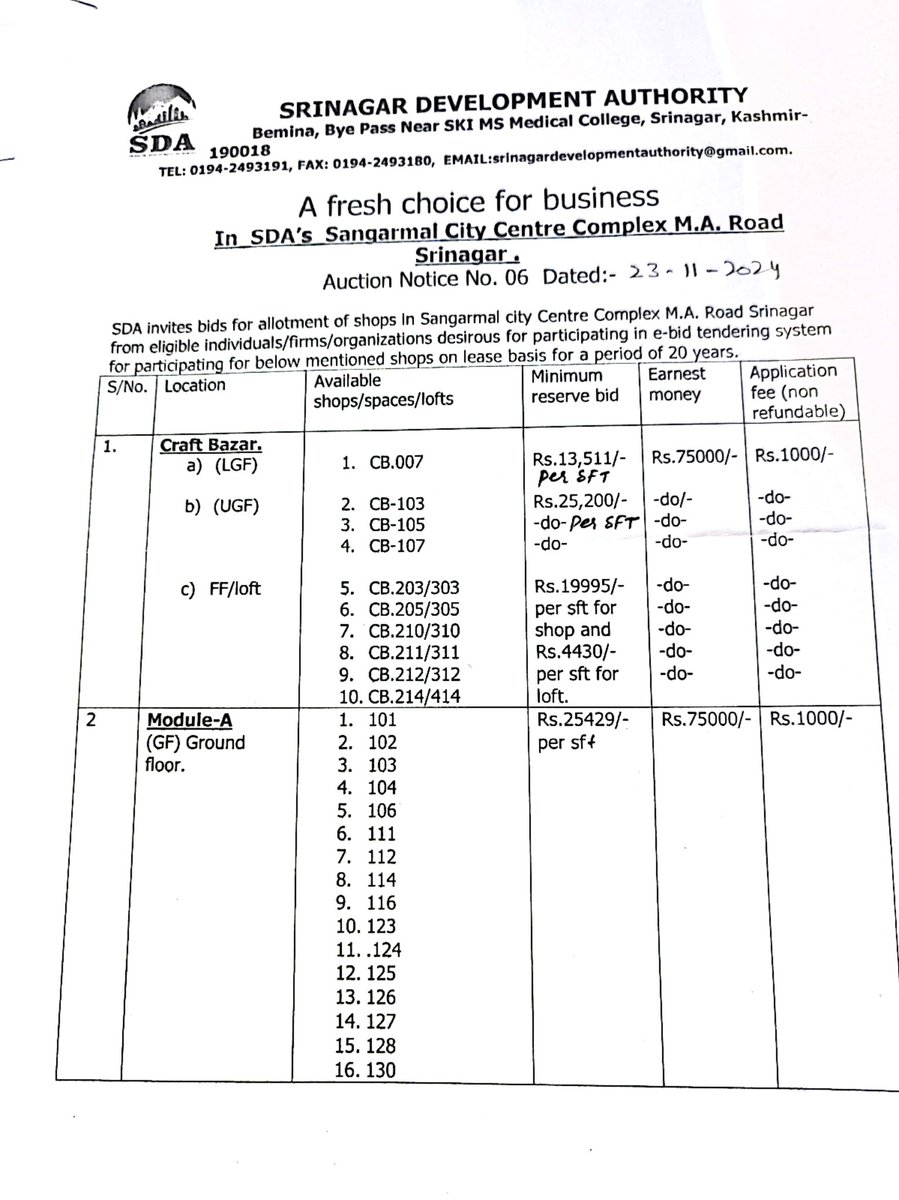 Srinagar Development Authority tweet media