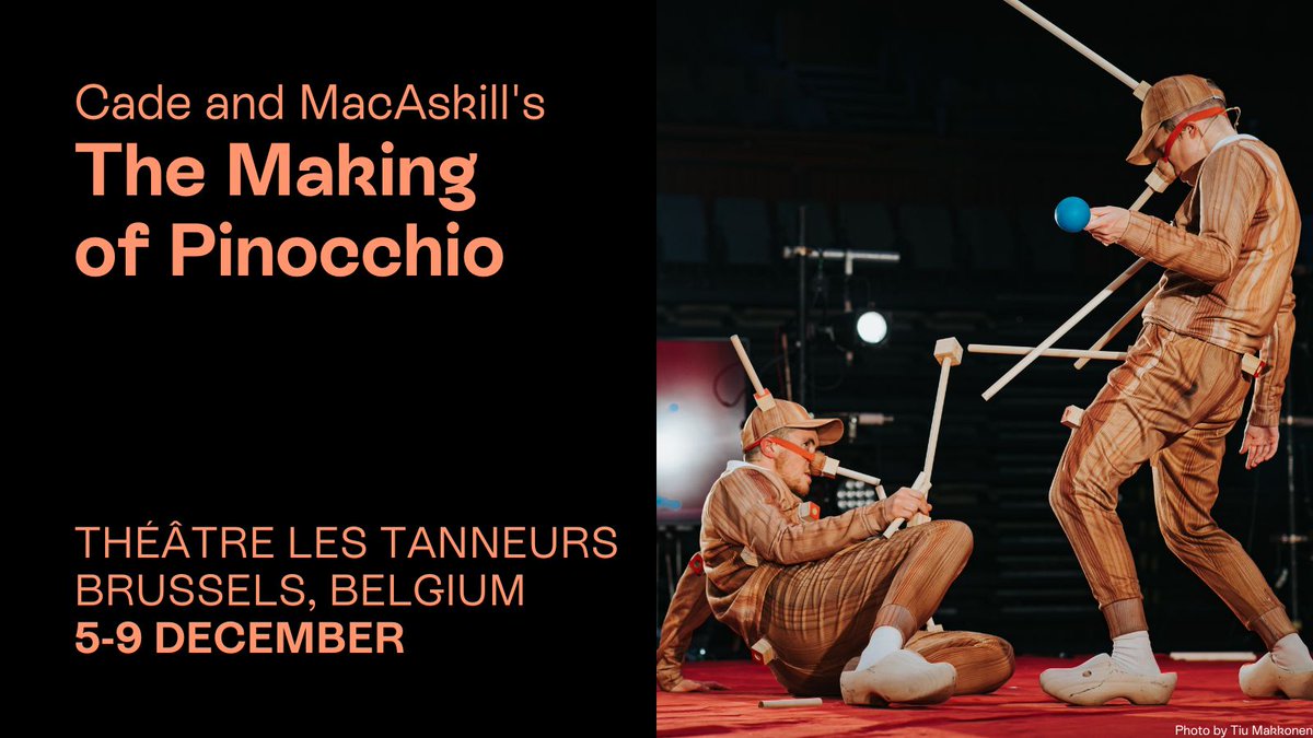 🤥 If you're in Brussels next week, don't miss The Making of Pinocchio's last tour stop of 2024!

🇧🇪 Théâtre Les Tanneurs
🗓️ 5-9 December 
🎟️ Book here: artsadmin.co.uk/events/tmop-le…

📸 Tiu Makkonen 

#TheMakingofPinocchio #QueerTheatre #Performance #Pinocchio #brussels