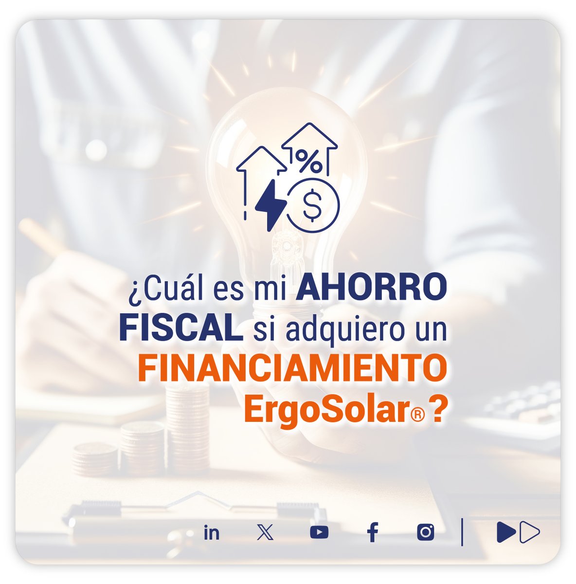 ErgoSolar's tweet photo. Si planeas tener utilidades fiscales este año, deduce el ISR con un sistema de paneles solares. Aprovecha el financiamiento ErgoSolar y sus beneficios de CERO inversión inicial. 

Acércate y resolveremos tus dudas rápidamente: https://t.co/BWCk5uGG9U https://t.co/SXRoqpS7N0