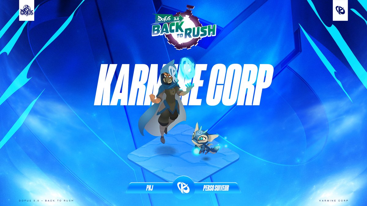 La Karmine Corp participera à l'événement <a href="/DOFUSfr/">DOFUS</a> : #BackToRush 🕺

Nous aurons besoin de vous pour gagner ce rush, il faudra donc que vous vous répartissiez efficacement sur les différents serveurs pour engranger un maximum de points !

Pour participer et représenter notre