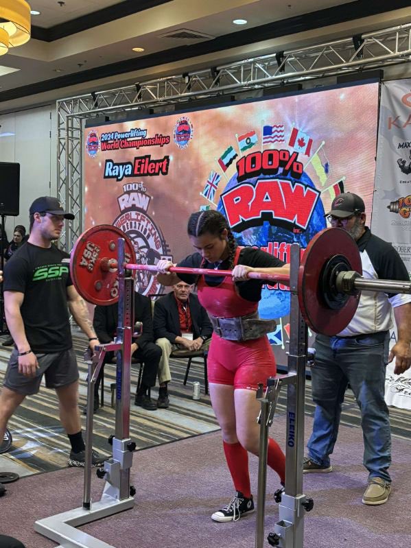 CCCRavensSB's tweet photo. 🚨Shout out to our freshman outfielder, Raya Eilert🚨
Raya competed in her first collegiate powerlifting competition. She placed in the following:
2nd overall/open
1st in age group
2nd in squat
2nd in bench
2nd in deadlift
#RavenStrong💪🏼 https://t.co/j24ZLwurZ4