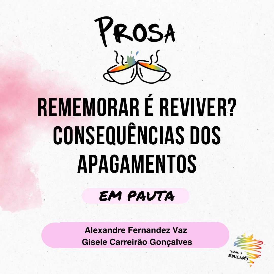 pensaredu's tweet photo. É do esquecimento que queremos tratar aqui, trazendo à cena histórias de dois personagens. Desejamos jogar luz sobre o estado de esquecimento de Maria Lucrécia Eunice Facciolla Paiva, diagnosticada nos últimos anos de sua vida como portadora de Alzheimer.

https://t.co/P1S8hUM84S https://t.co/q1DxQRwjcg