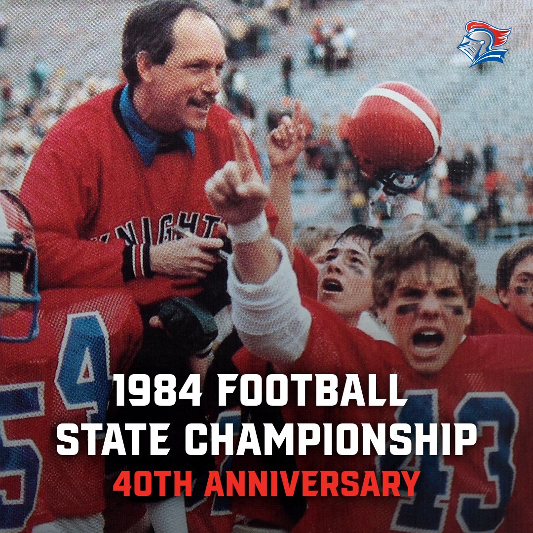 SFSAthletics's tweet photo. 𝓞𝓷 𝓽𝓱𝓲𝓼 𝓭𝓪𝔂, 40 𝔂𝓮𝓪𝓻𝓼 𝓪𝓰𝓸

On November 25, 1984, the Knight Football team brought home the school's first football state title!

The Knights defeated North Canton Hoover 17-14 in the Division I State Championship at Ohio Stadium!

#GoKnights https://t.co/NuymNI8SA2
