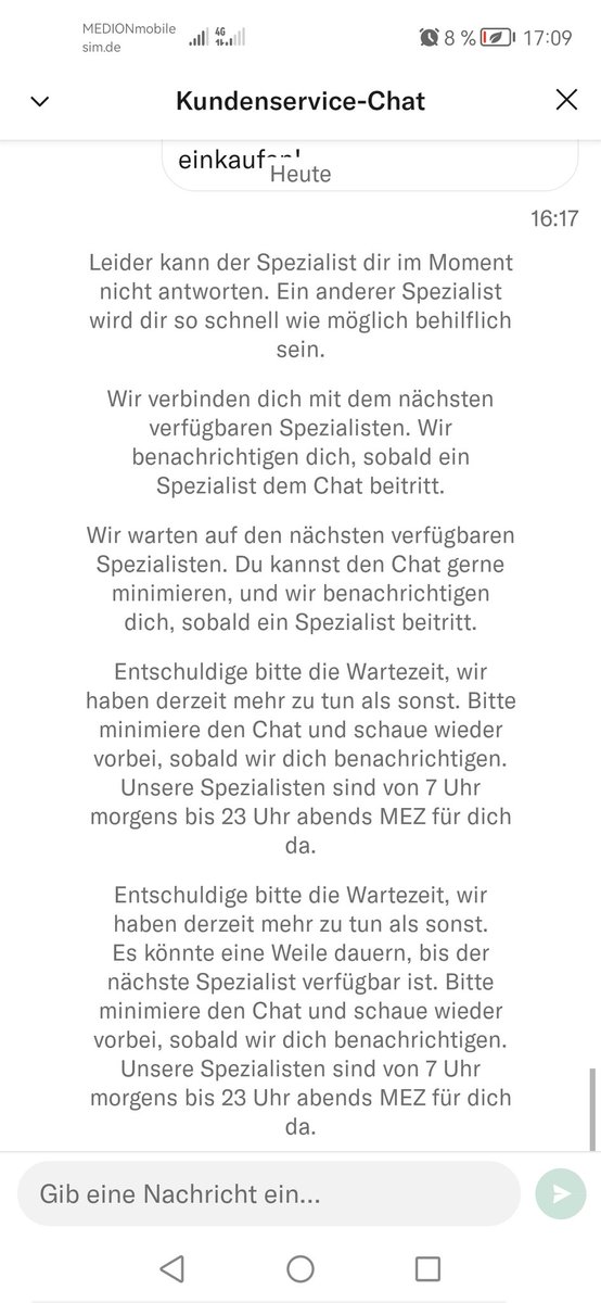 AndreasBrisch's tweet photo. @Kuhsel @n26 So sieht Kundenservice aus. Man beachte die Uhrzeit! https://t.co/qduUXuL6L0