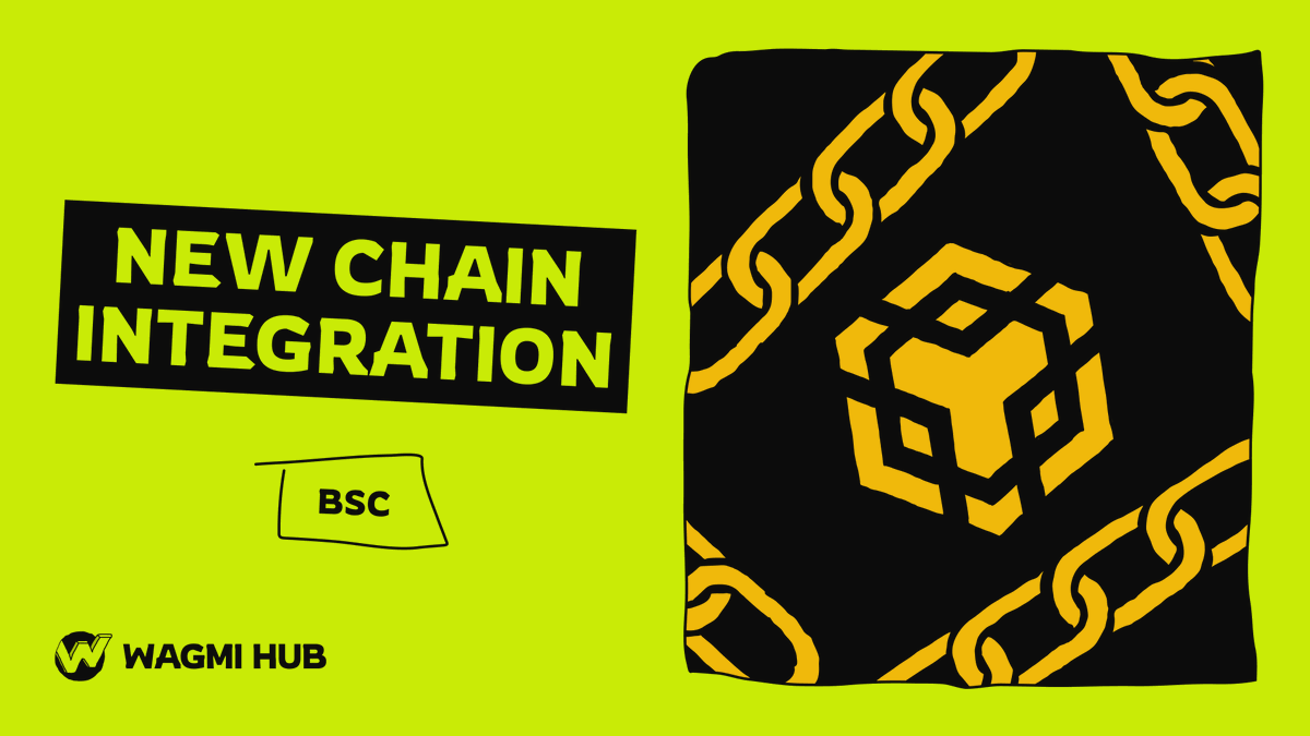 WagmiHub's tweet photo. 💰 Binance Smart Chain is now live in WAGMI HUB Wallet!

With over 3M daily active users, low fees and wide adoption BSC is one of the most popular blockchain ecosystems for memecoins and AI-powered innovations.

👛 In WAGMI HUB Wallet you can safely create or import your wallet, managing your assets seamlessly. Deposit, withdraw, and swap tokens while exploring multiple networks and ecosystems.

😎 More networks, more features and exciting updates are on the way – stay tuned to keep up with WAGMI HUB evolution!

🏃 Start exploring Binance Smart Chain in WAGMI Wallet now!