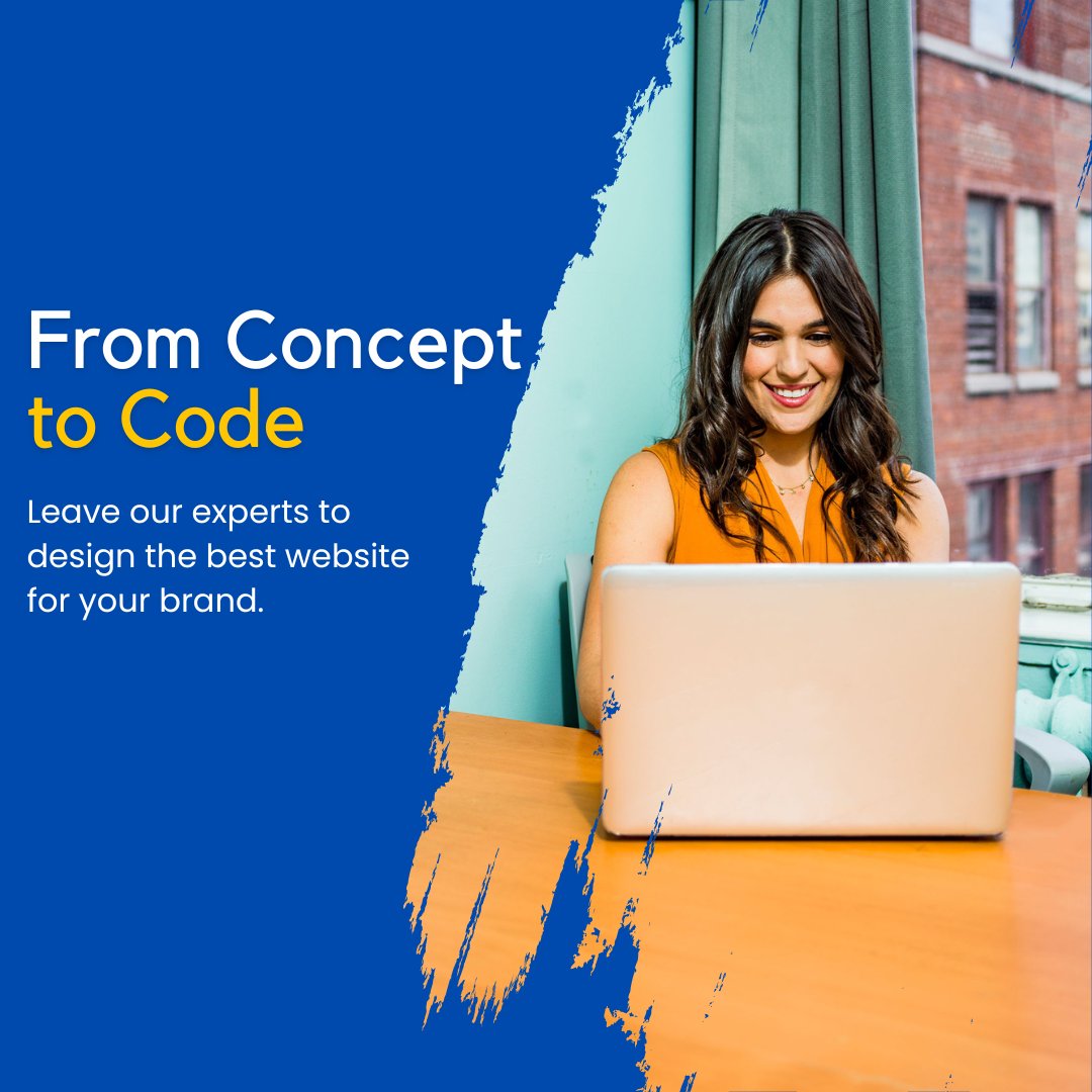 "From concept to code, we bring your vision to life. Let our web design experts build the online presence your brand deserves. 💡🛠️ #WebDesignServices #BrandIdentity"