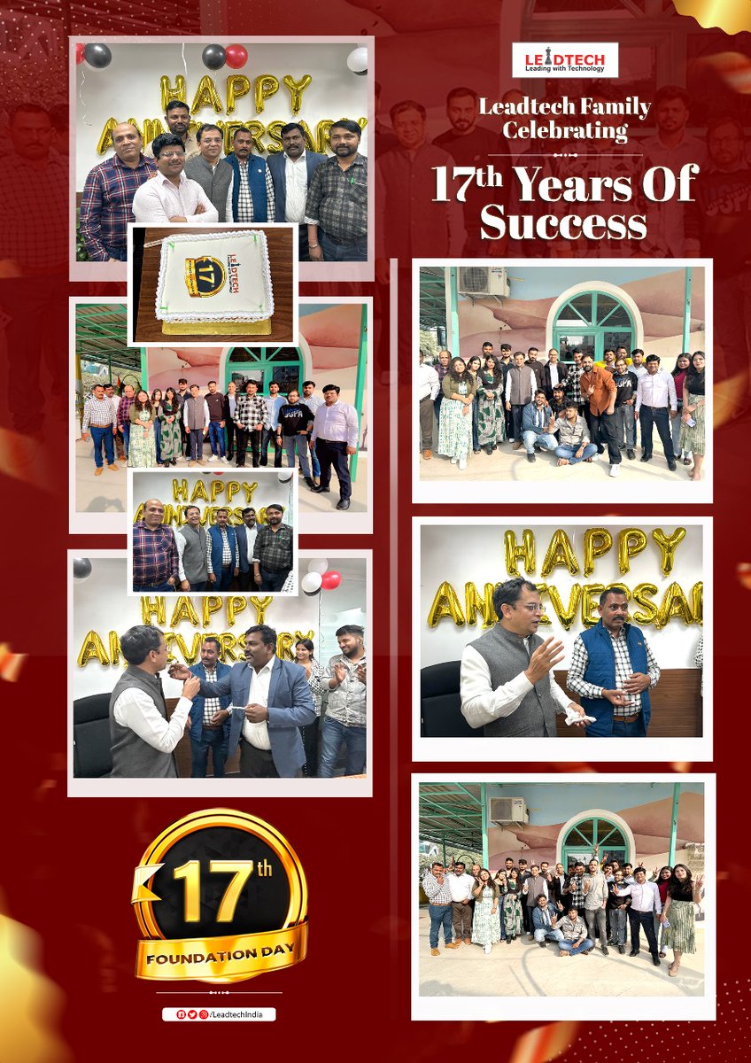 LeadtechIndia's tweet image. Turning 17 and still going strong. Cheers to future Success and Excellence.

#Leadtech #17thFoundationDay