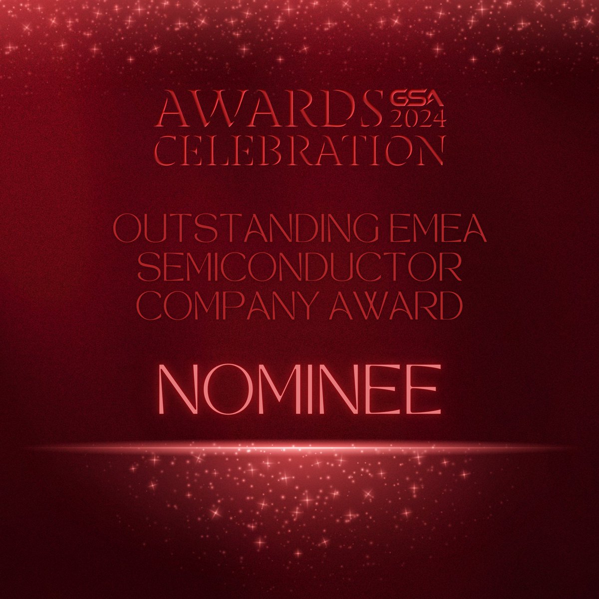 We are proud to announce we have been nominated for the 2024 @globalsemi GSA’s Outstanding EMEA Semiconductor Company Award! It's a privilege to share this category with the other remarkable companies nominated.gsaglobal.org/2024awd/
 #WhereLeadersMeet #semiconductor #technology