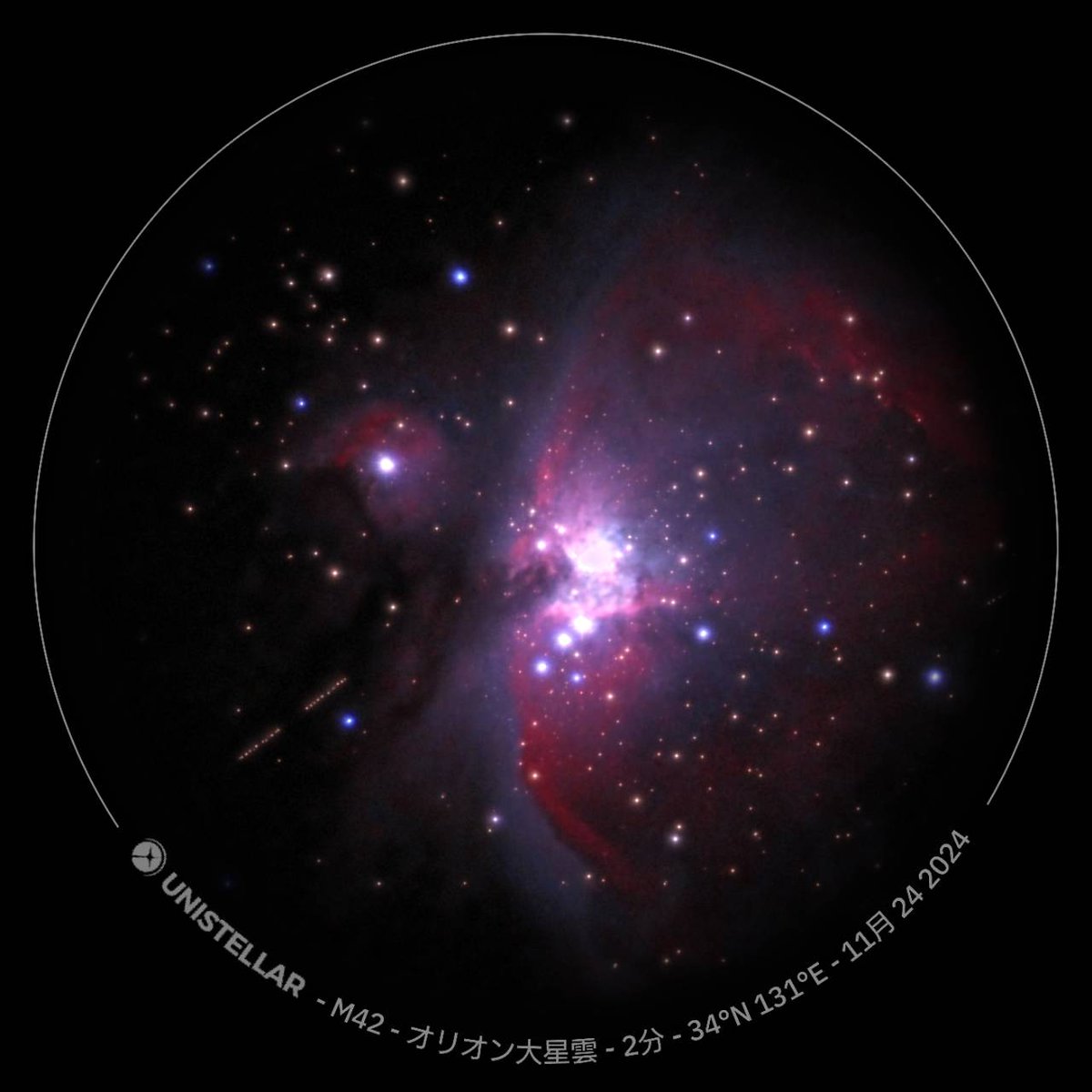 rui7070F's tweet photo. 11/24天リフさん配信で紹介があったeVscope2のVVT(Vivid Vision Technology)機能を試してみた。
左:VVTなし
右:VVTあり
色彩は確かにビビッドではあるが、散開星団はとても綺麗で、電子ビューファインダー(EVF)から覗くと、これがまたキラキラ輝いてて、最高に綺麗だった😌
#eVscope2 https://t.co/IVCztqnNW8