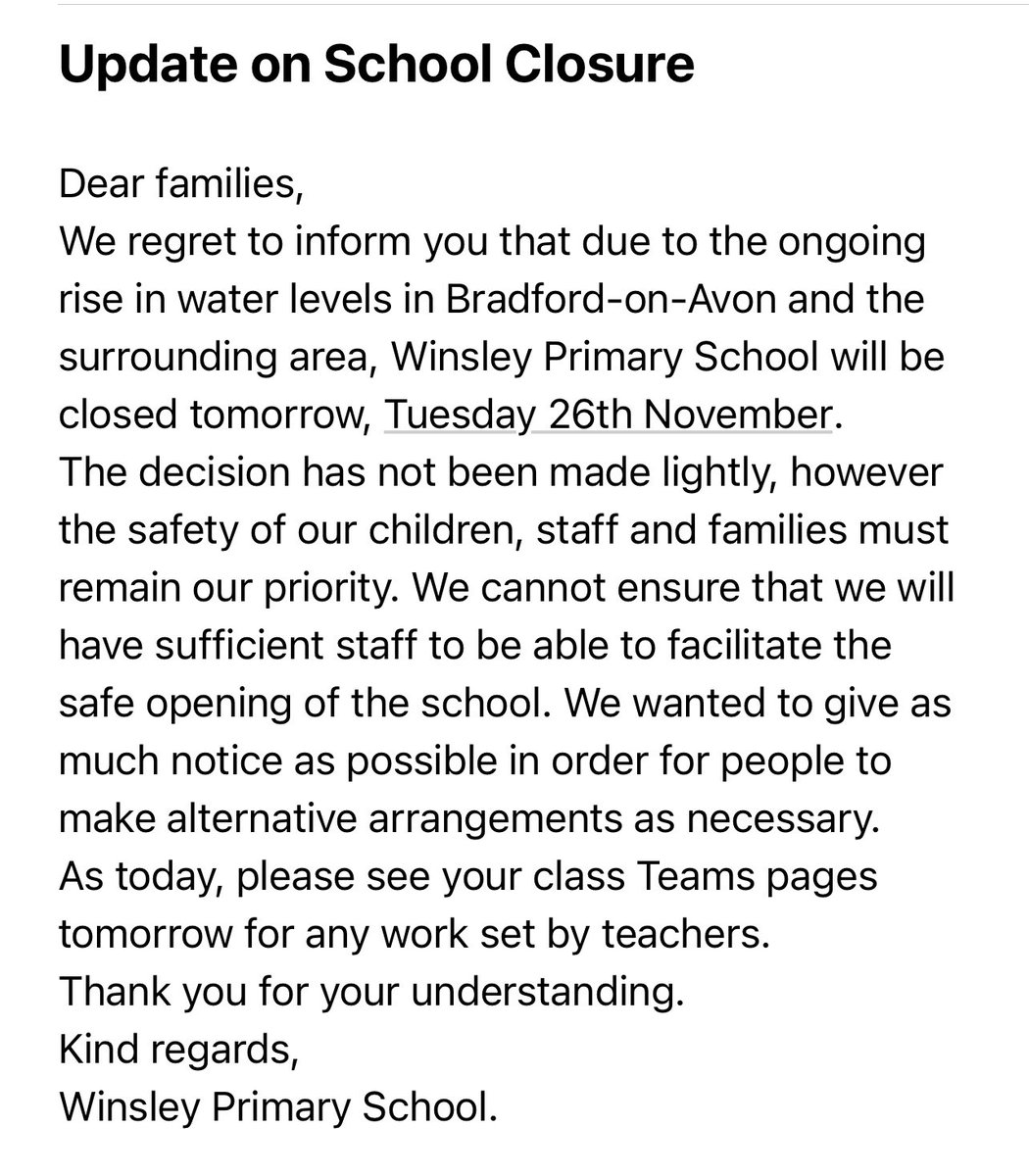 Update on school closure <a href="/PalladianTrust/">Palladian Academy Trust</a>
