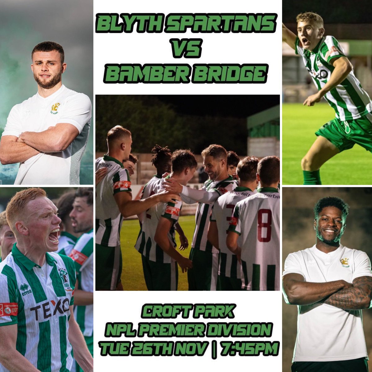 𝗧𝗜𝗖𝗞𝗘𝗧 𝗚𝗜𝗩𝗘𝗔𝗪𝗔𝗬 🎟️

Fancy winning a pair of tickets for tomorrow nights clash between Spartans and Bamber Bridge at Croft Park? 

Simply like and RT this post to be in with a chance of winning! 

Winner will be drawn at 9am tomorrow morning. 

#HowayBlyth🟢⚪️