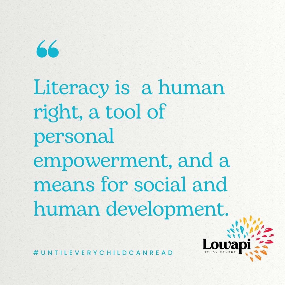 LowapiSCentre's tweet photo. Let's start the week with a powerful reminder: literacy is a human right! 📚✨ Advocating for literacy means fighting for equality, empowerment, and a brighter future for all. Let's use our voices to ensure everyone has access to the life-changing power of reading. https://t.co/ZFaL4zftUW