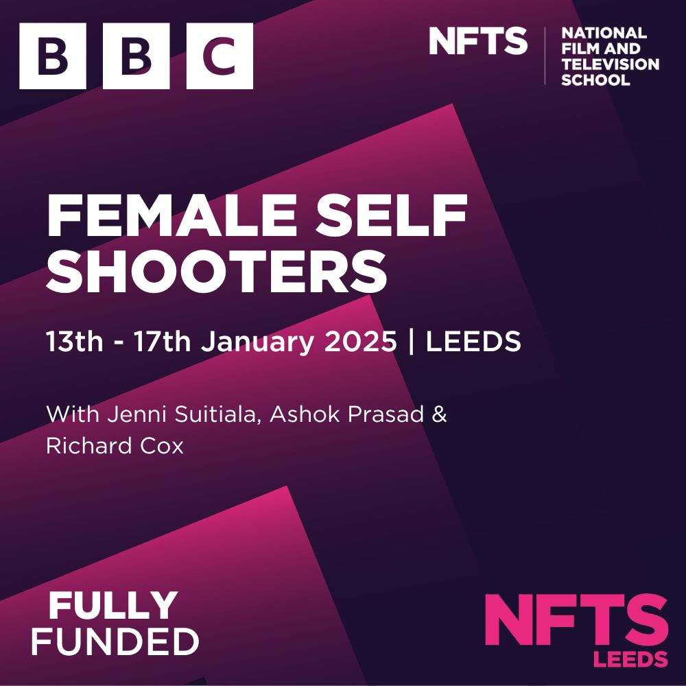 We are delighted to be working with the BBC to deliver a 5 day 📷 Female Self-Shooters 📷course in January in Leeds!    

Tuition fees are FULLY FUNDED!    

For more info &amp; to apply, follow the link below:   

 nfts.co.uk/nfts-bbc-femal…