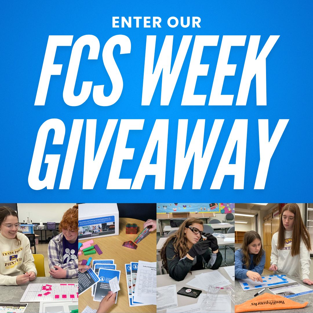 RealityworksInc's tweet photo. We're joining @aafcs' celebration of FCS Week by hosting a giveaway! Enter for your chance to win a fun, hands-on FCS kit that will enhance your classroom! ๐ Enter now: https://t.co/FP6lNsAIIB
Hurry โ the giveaway ends December 6!
#FCSWeek #ElevateFCS https://t.co/2kYvUSSDrA
