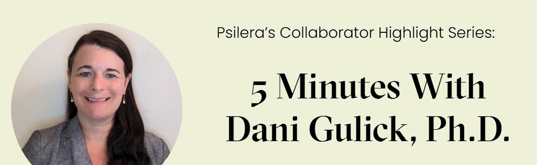 We are excited to launch our new collaborator highlight series!

This month we are highlighting Dani Gulick, Ph.D.: an Associate Professor at University of South Florida who provides critical insights into our small mammal behavioral studies. 🐭 🧠 🧪

psilera.com/company
