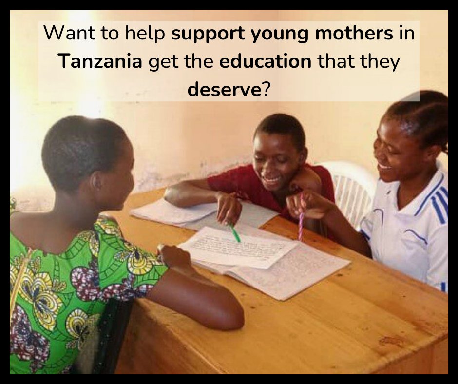 Before 2020, mothers in Tanzania were not allowed to continue their education. We have worked with Tumaini Open School to help ensure that they can be reintegrated into education, being able to follow their dreams! globalgiving.org/projects/a-sec… #education #girlseducation #charity