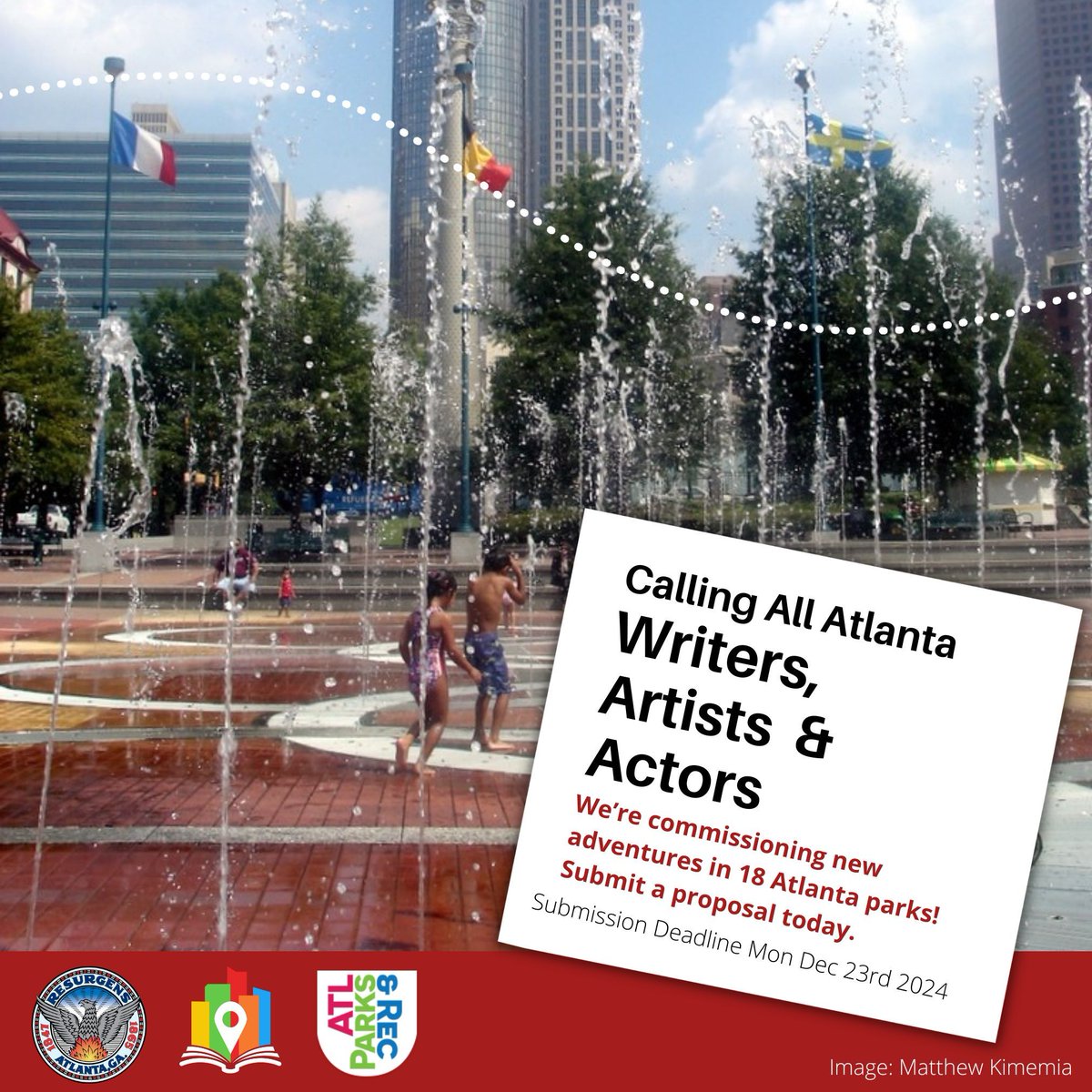 Calling all Atlanta writers, artists &amp; actors! @storycityapp &amp; <a href="/ATLParksandRec/">ATL Parks & Rec</a> are commissioning new interactive adventures &amp; experiences in the city’s parks. Due Fri Dec 23rd, find out more info &amp; submit a proposal here: buff.ly/4eHJ3Uf