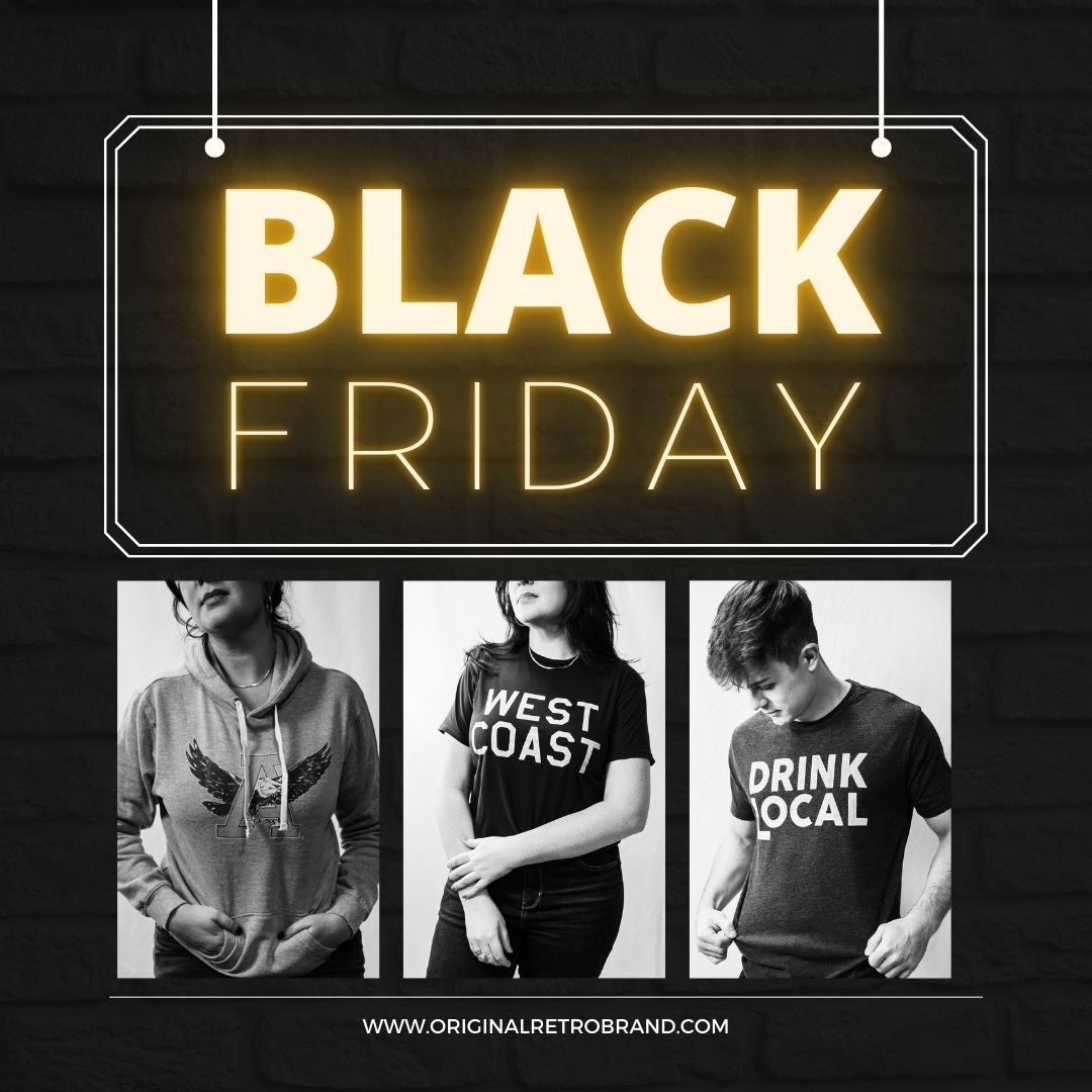 THREE DAYS until Retro Brand's biggest sale of the year! Knock out your Christmas list early. Get your discount code first by signing up for our email list here: originalretrobrand.com #BlackFriday