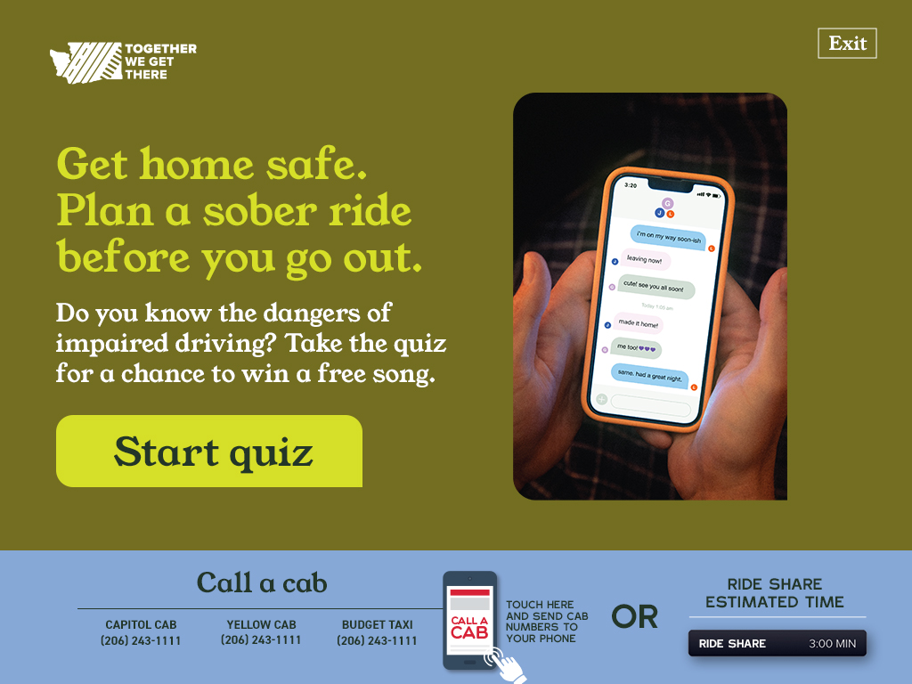 heroadvertising's tweet photo. Hero encouraging  Washingtonians to plan a sober ride home. https://t.co/fhltY14JrK