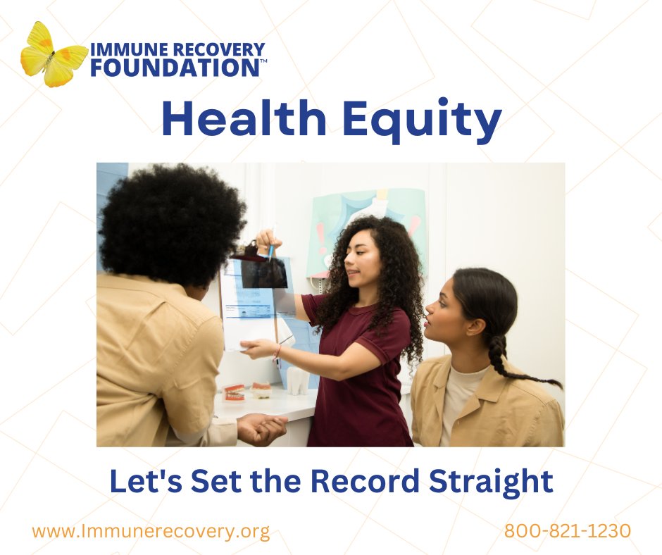 ImmuneRecovery's tweet image. 🚫 Myth: Health equity is the same as equality.
✔️ Fact: Equity means giving people tailored resources to meet their needs, not just the same resources. Health isn’t one-size-fits-all. #MythbustingMonday #HealthEquity