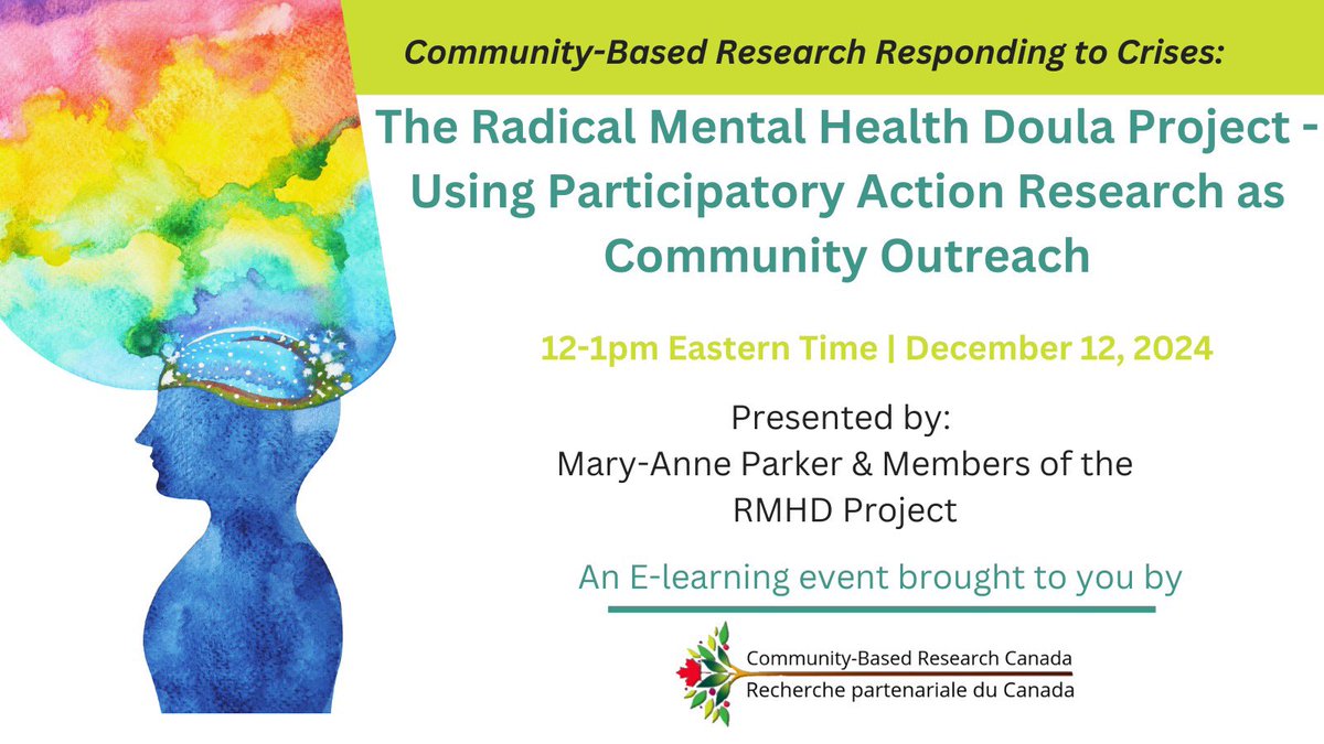 Register for our upcoming e-Learning: communityresearchcanada.ca/events-1/decem…