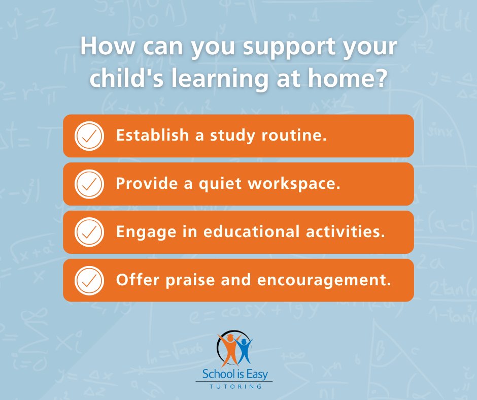 SIEtutoring's tweet photo. Small changes at home can make a big difference in your child’s learning journey. Every step counts! 💡

#SchoolisEasy #Tutoring https://t.co/GlLD8OTbD9