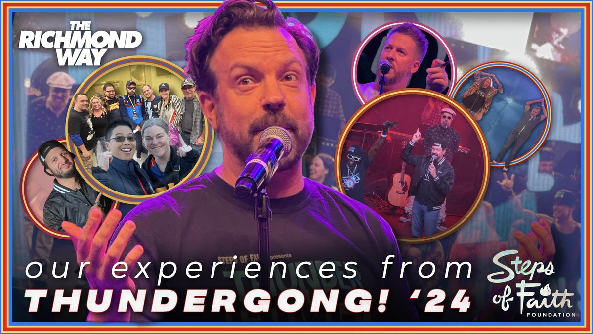 RichmondWayPod's tweet image. 🎸BONUS EPISODE🦿

LIVE SHOW — This week ⁠⁠⁠Marc is joined by @chip_fresh, @TedLassoRocks, @tedbeccapodcast, @leaditlikelasso &amp;amp; more to recap their experiences from @movingamputees&apos; #Thundergong 2024!

Join us @ 4:30 pm Pacific at the link below!

📽️ tinyurl.com/TG24recap