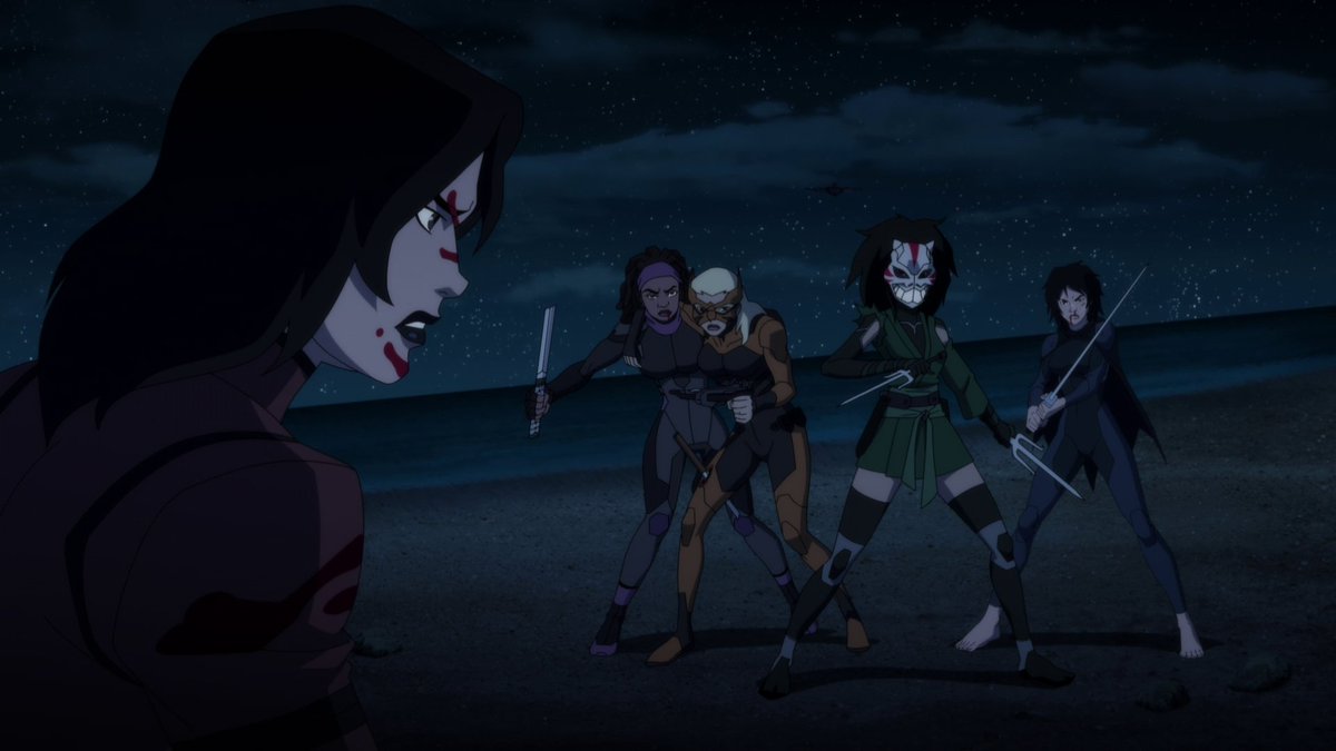 worldsfinest's tweet photo. The Young Justice episode "I Know Why the Caged Cat Sings" debuted on this day (Nov. 25) in 2021. This fantastic Artemis-centric arc wraps here as she and her team face off against Lady Shiva, and Orphan fights for her very soul, in this great fourth season episode! #YoungJustice https://t.co/oxyQLXrnS7