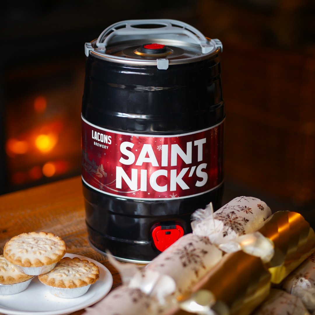 LaconsBrewery's tweet photo. Saint Nick’s is back! 🎅 You’ll start to see it in the pubs and you can enjoy it at home.

Secure your mini cask of Christmas beer 👉 https://t.co/XLbGV8iwOk

FREE SHIPPING on all orders over £60 in the run up to Christmas.

#christmasbeer #winterale  #visitnorwich #caskbeer https://t.co/5ZX59sNjiE