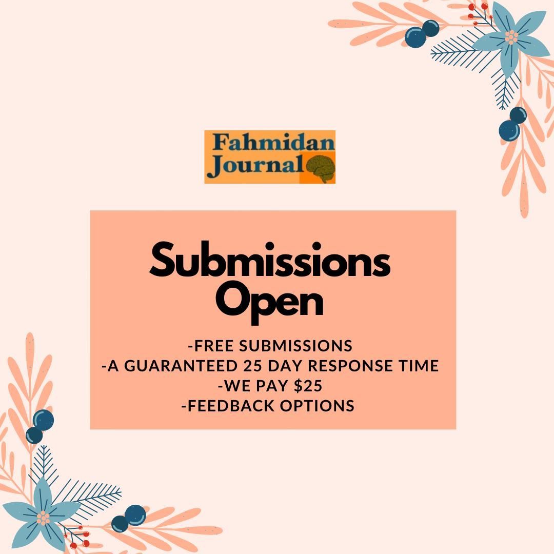 Calling all writers! 🌍 Have a poem, essay, or short story that speaks to the world? Submit to Fahmidan Journal and share your work with an audience that values diverse voices and perspectives.
Submit here: buff.ly/3OYTRme