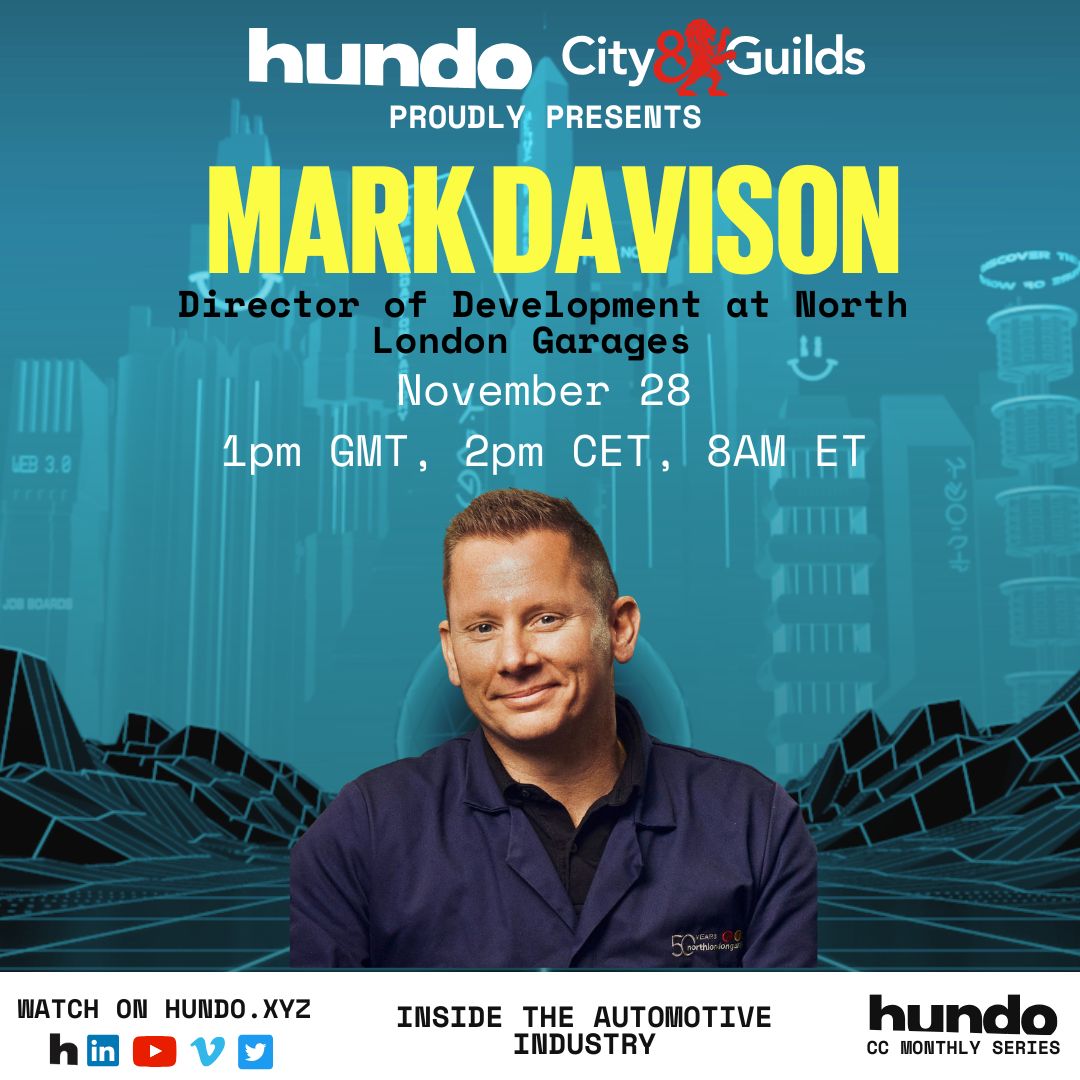 hundo (@hundo_xyz) on Twitter photo πIntroducing Mark Davison, North London Garages' Director of Development will be speaking at our CareerCon!
Get ready for insights on navigating industry shifts, must-have skills, and tips to succeed in this fast-evolving field!
Sign up- hundo.xyz/live
<a href="/cityandguilds/">City & Guilds</a> πIntroducing Mark Davison, North London Garages' Director of Development will be speaking at our CareerCon!
Get ready for insights on navigating industry shifts, must-have skills, and tips to succeed in this fast-evolving field!
Sign up- hundo.xyz/live
<a href="/cityandguilds/">City & Guilds</a>