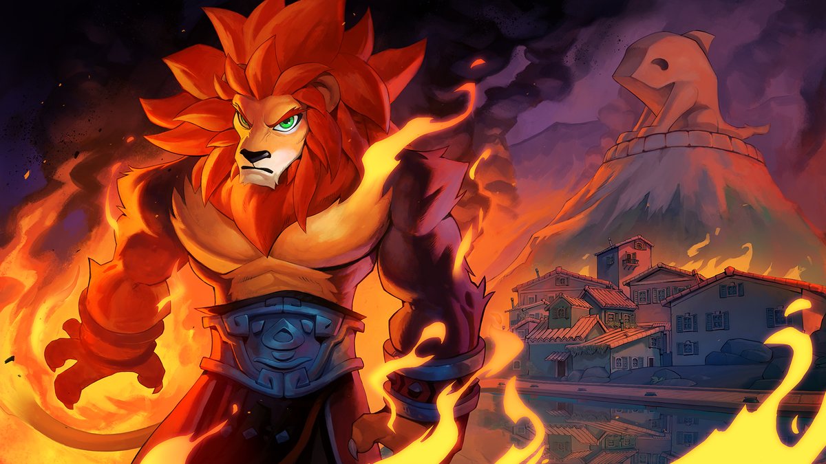 Garretthanna's tweet image. Zetterburn illustration for Rivals 2