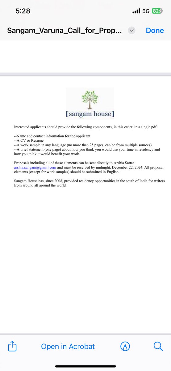 Pls relay this great opportunity for a residency exchange b/ween two First Nations writers from Australia &amp; two Adivasi writers from India.
The location of this fully-funded (visa incl) residency is Aus.
Pls request Adivasi writers in your networks to apply.
Deadline 22/12/2024👇🏽
