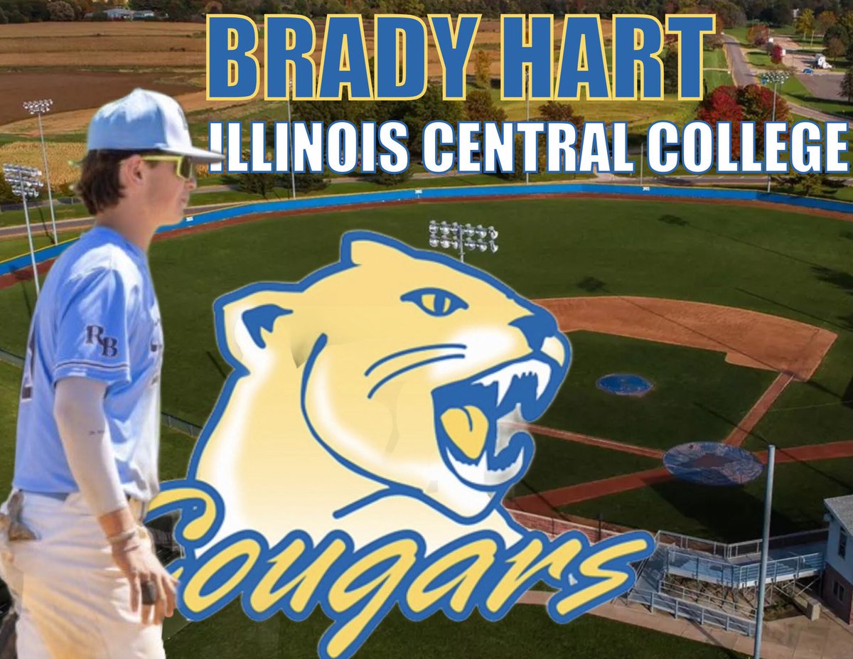 Congrats to ‘25 UTIL Brady Hart on his commitment to Illinois Central College!

Brady, who plays for our CI teams, is a walking quality AB &amp; a kid who is very versatile defensively being able to play multiple spots in the infield and outfield.

Congrats on the commitment Brady!