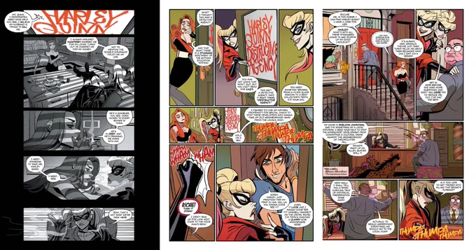 Harley Quinn #45 is coming out Wed 11/27!! 
Writer:
@ElliottKalan 
 Colorist:
@Treestumped
 Letterer:
@LetteringBear 
 Cover:
@TorqueTweet and @DaveMcCaig
@DCOfficial
https://t.co/8eOQqMNqqP 